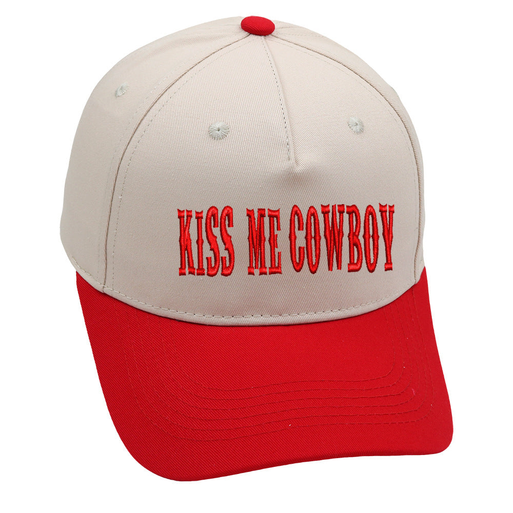 Retro Baseball Cap With Curved Brim For Adults, Cotton Material Featuring Embroidery, Ideal For Spring & Summer