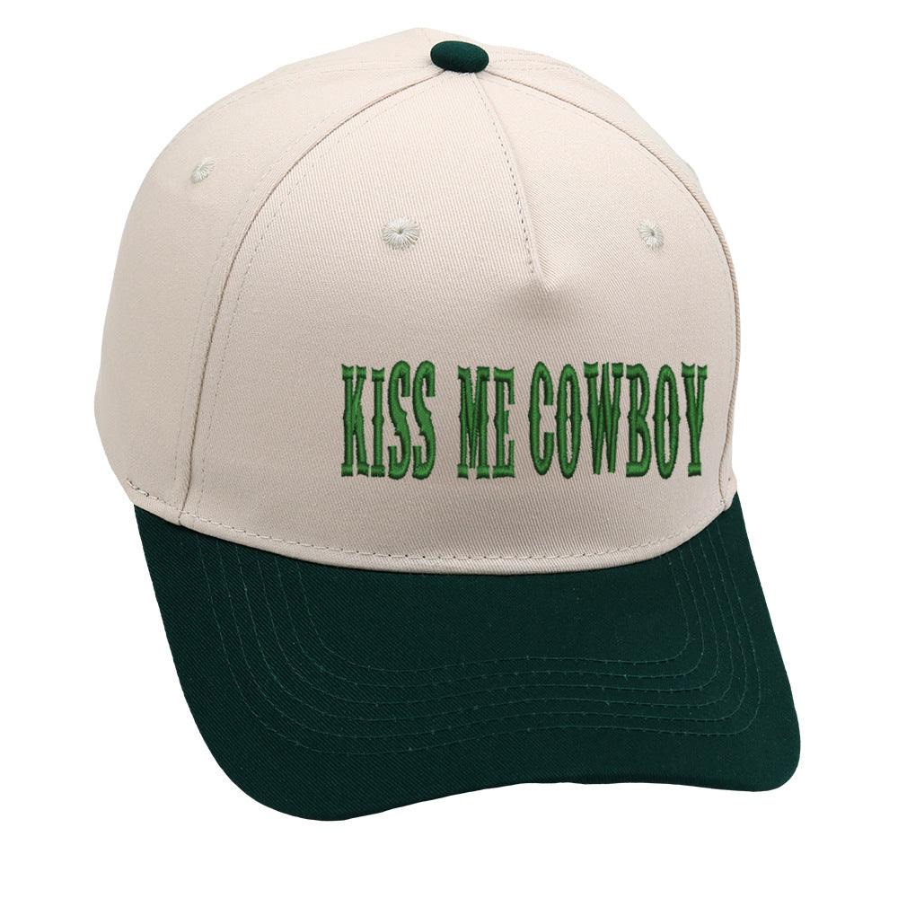 Retro Baseball Cap With Curved Brim For Adults, Cotton Material Featuring Embroidery, Ideal For Spring & Summer