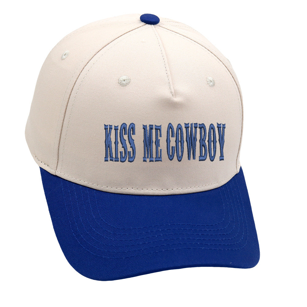 Retro Baseball Cap With Curved Brim For Adults, Cotton Material Featuring Embroidery, Ideal For Spring & Summer