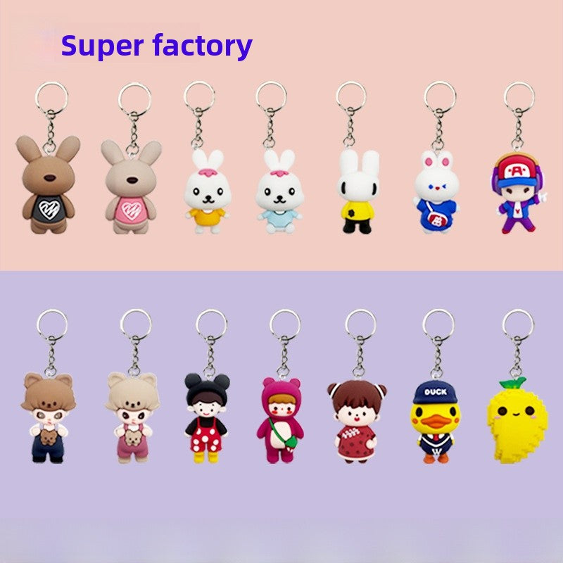 Multicolor Keychain Accessory Featuring Vibrant Colors For Stylish Use
