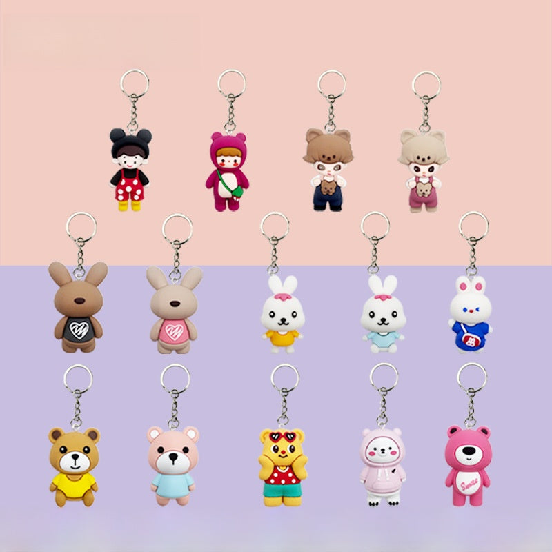 Multicolor Keychain Accessory Featuring Vibrant Colors For Stylish Use