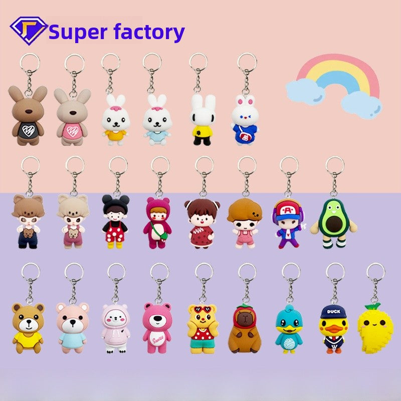 Multicolor Keychain Accessory Featuring Vibrant Colors For Stylish Use
