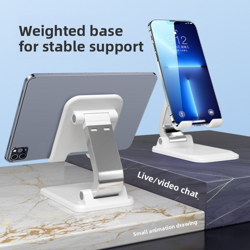 Metal Mobile Phone Holder In Black With Durable Silica Gel Components For Secure Grip