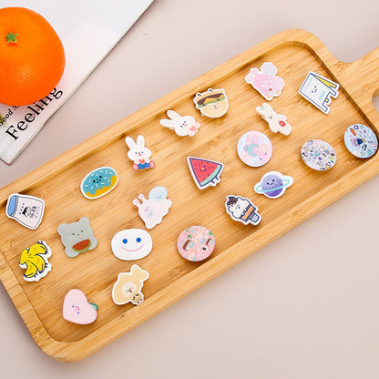 Cartoon Pin Brooches Made Of Acrylic Featuring Playful Designs For Stylish Accessories