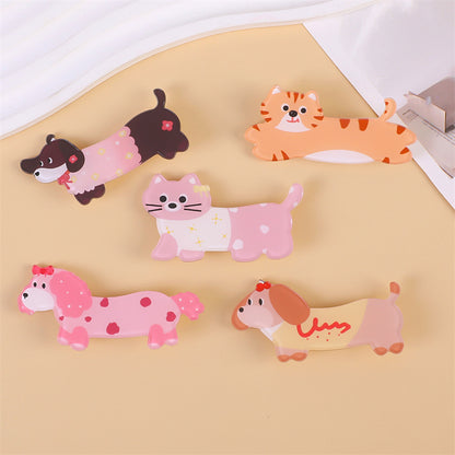 Animal Pattern Acrylic Dog Pin Brooch, Stylish And Durable Jewelry Accessory