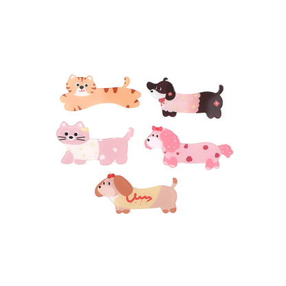 Animal Pattern Acrylic Dog Pin Brooch, Stylish And Durable Jewelry Accessory