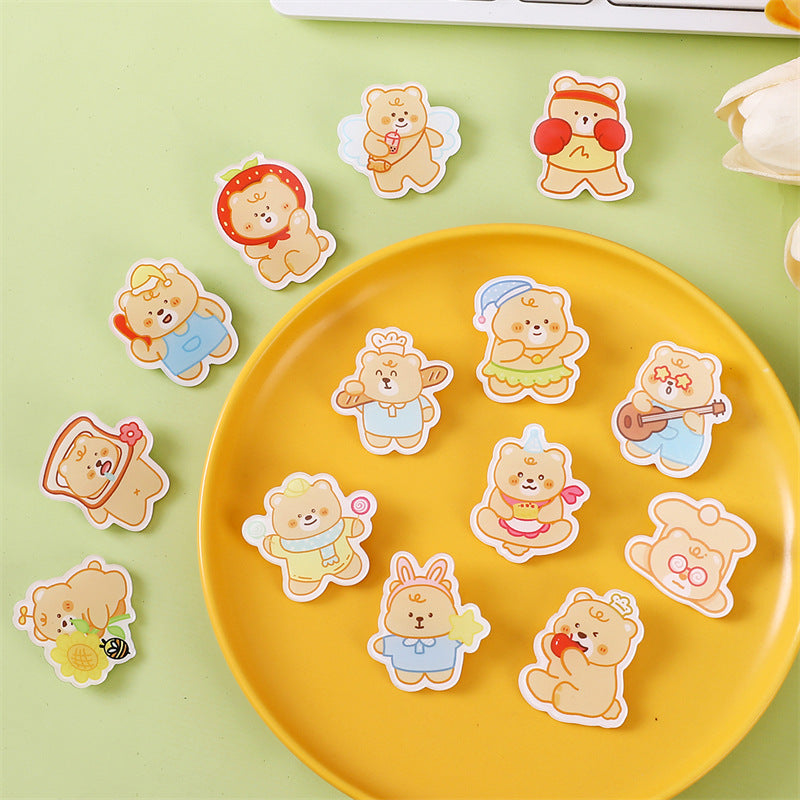 Animal Bear Cartoon Pin Brooches Made Of Acrylic Featuring Cute Design