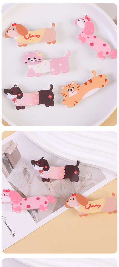 Animal Pattern Acrylic Dog Pin Brooch, Stylish And Durable Jewelry Accessory