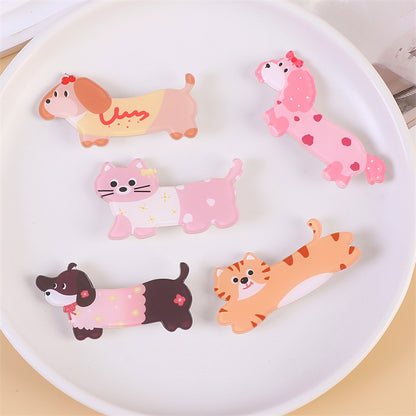 Animal Pattern Acrylic Dog Pin Brooch, Stylish And Durable Jewelry Accessory