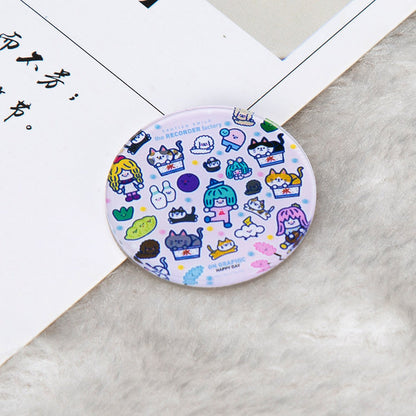 Cartoon Pin Brooches Made Of Acrylic Featuring Playful Designs For Stylish Accessories