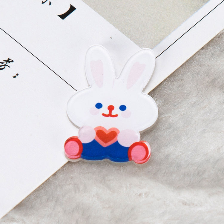 Cartoon Pin Brooches Made Of Acrylic Featuring Playful Designs For Stylish Accessories