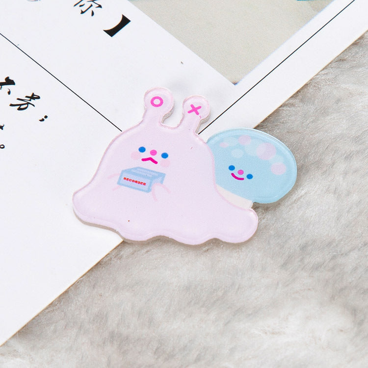 Cartoon Pin Brooches Made Of Acrylic Featuring Playful Designs For Stylish Accessories