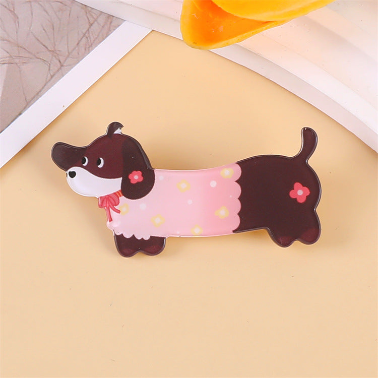 Animal Pattern Acrylic Dog Pin Brooch, Stylish And Durable Jewelry Accessory