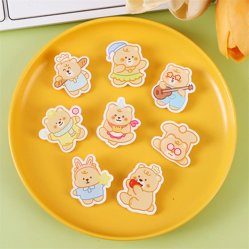 Animal Bear Cartoon Pin Brooches Made Of Acrylic Featuring Cute Design