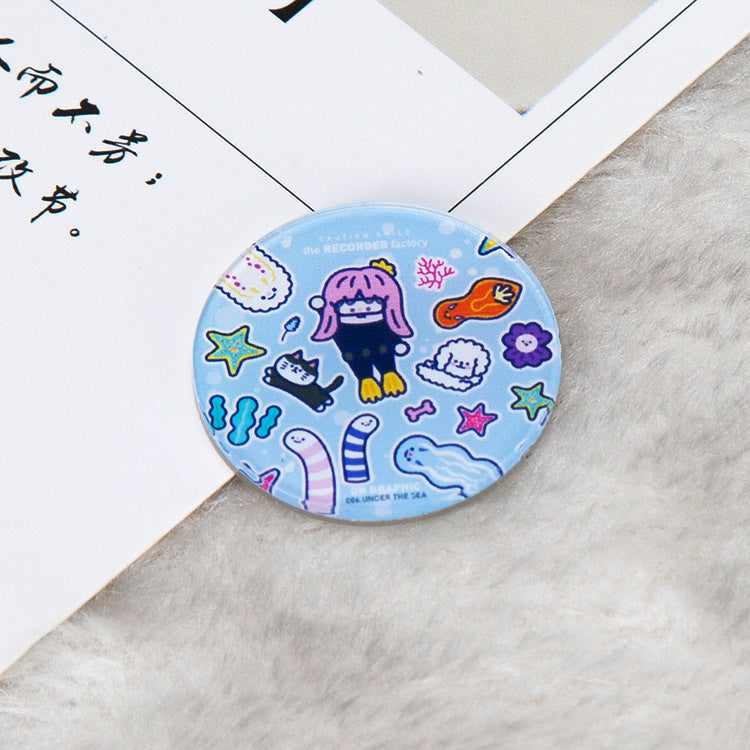 Cartoon Pin Brooches Made Of Acrylic Featuring Playful Designs For Stylish Accessories