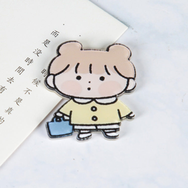 Animal Cartoon Rabbit Pin Brooch In Acrylic Material, Stylish And Lightweight Accessory