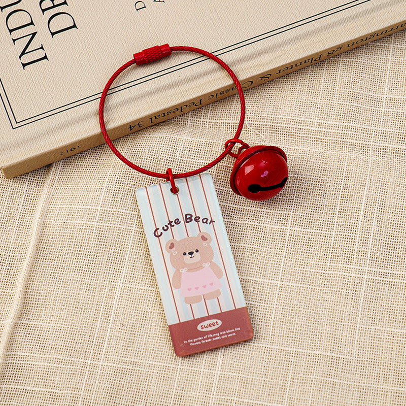 Animal Pattern Acrylic Keychain Featuring Durable Design For Everyday Use
