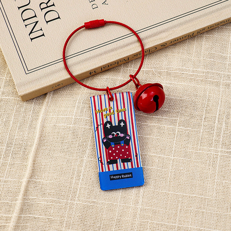 Animal Pattern Acrylic Keychain Featuring Durable Design For Everyday Use