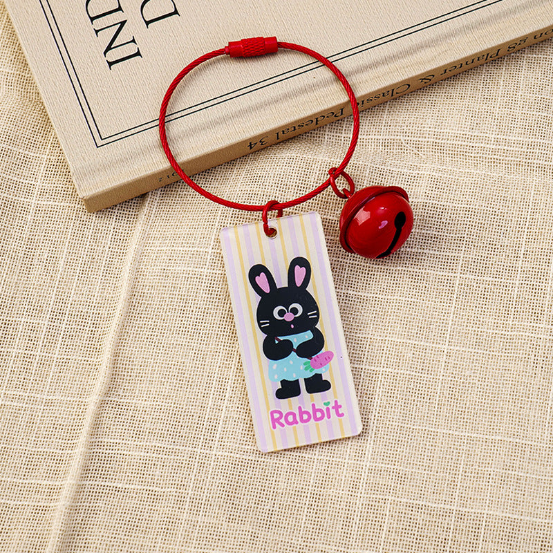 Animal Pattern Acrylic Keychain Featuring Durable Design For Everyday Use