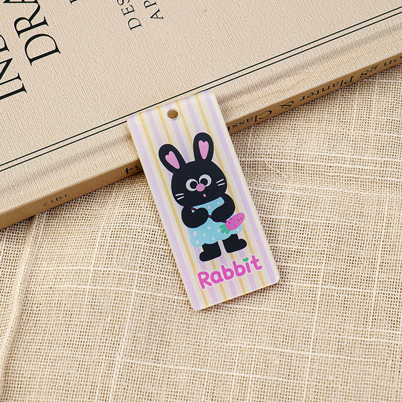 Animal Pattern Acrylic Keychain Featuring Durable Design For Everyday Use