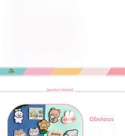 Animal Cartoon Rabbit Pin Brooch In Acrylic Material, Stylish And Lightweight Accessory