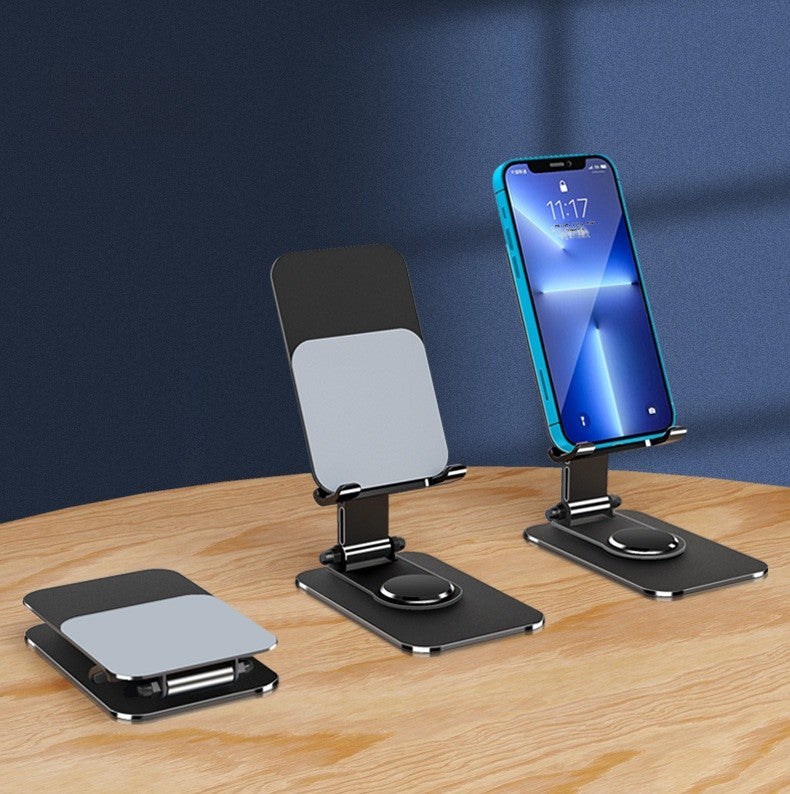 Metal Mobile Phone Holder In Black With Durable Silica Gel Components For Secure Grip