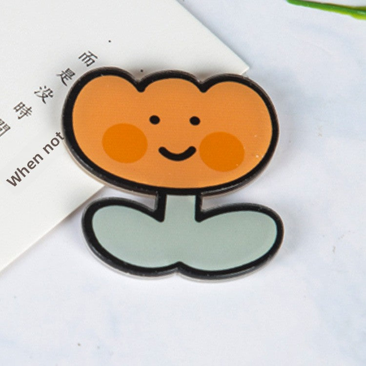 Animal Cartoon Rabbit Pin Brooch In Acrylic Material, Stylish And Lightweight Accessory
