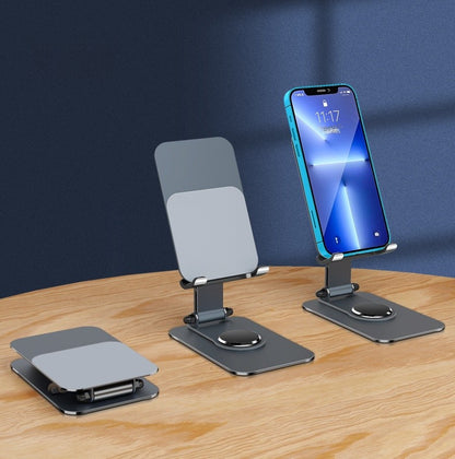 Metal Mobile Phone Holder In Black With Durable Silica Gel Components For Secure Grip