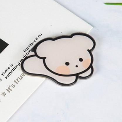 Animal Cartoon Rabbit Pin Brooch In Acrylic Material, Stylish And Lightweight Accessory