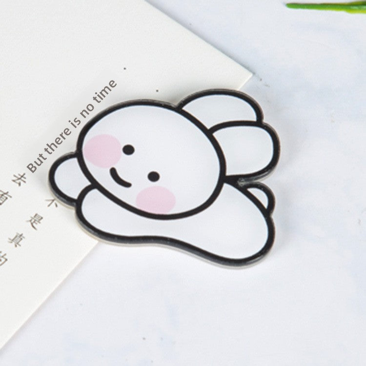 Animal Cartoon Rabbit Pin Brooch In Acrylic Material, Stylish And Lightweight Accessory