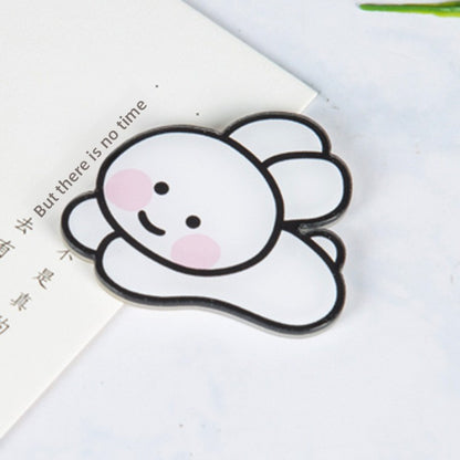 Animal Cartoon Rabbit Pin Brooch In Acrylic Material, Stylish And Lightweight Accessory