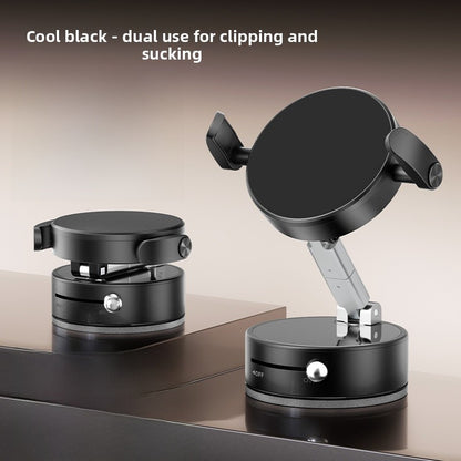 Metal Mobile Phone Holder In Black With Durable Silica Gel Components For Secure Grip