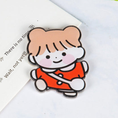 Animal Cartoon Rabbit Pin Brooch In Acrylic Material, Stylish And Lightweight Accessory
