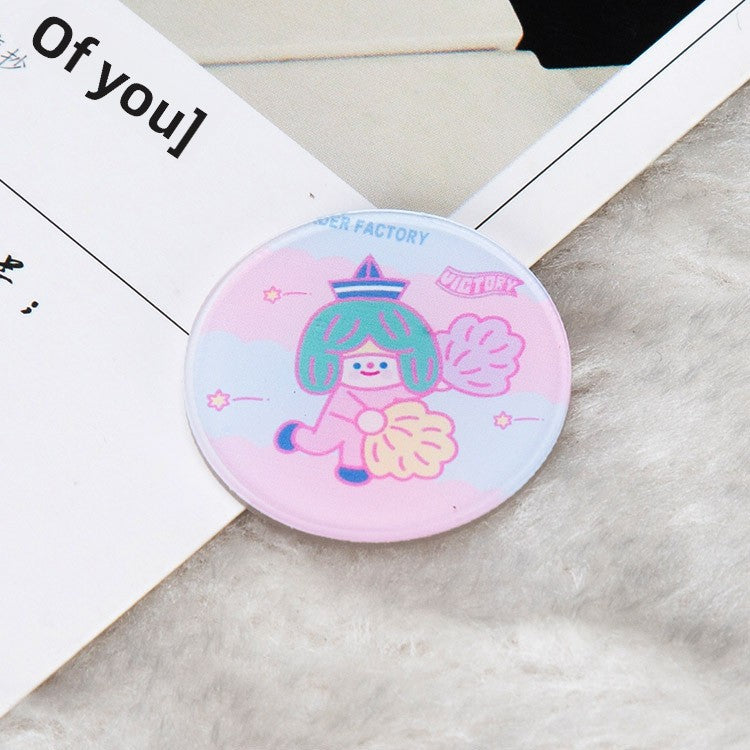 Cartoon Pin Brooches Made Of Acrylic Featuring Playful Designs For Stylish Accessories