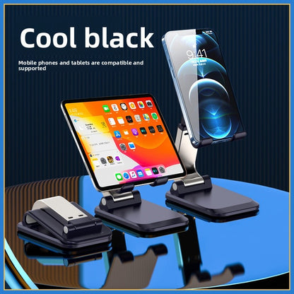 Metal Mobile Phone Holder In Black With Durable Silica Gel Components For Secure Grip