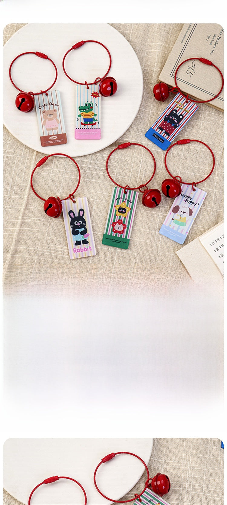 Animal Pattern Acrylic Keychain Featuring Durable Design For Everyday Use