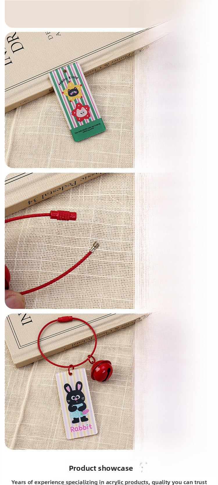 Animal Pattern Acrylic Keychain Featuring Durable Design For Everyday Use