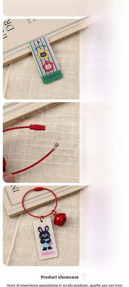 Animal Pattern Acrylic Keychain Featuring Durable Design For Everyday Use