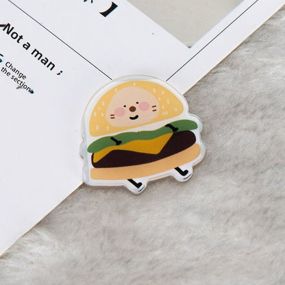 Cartoon Pin Brooches Made Of Acrylic Featuring Playful Designs For Stylish Accessories