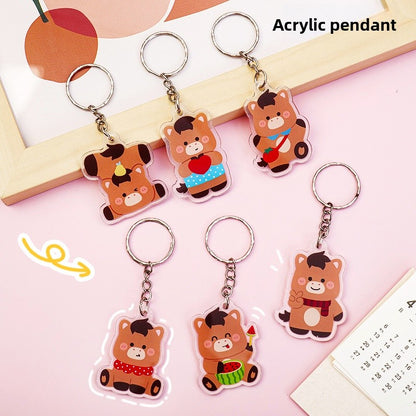 Anime Horse Cartoon Character Keychain Made Of Durable Acrylic Material