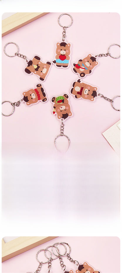 Anime Horse Cartoon Character Keychain Made Of Durable Acrylic Material