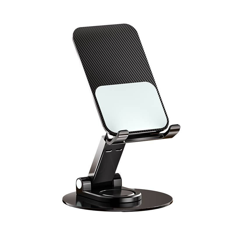 Folding Bracket Phone Stand Made Of Durable Aluminium Alloy In Black