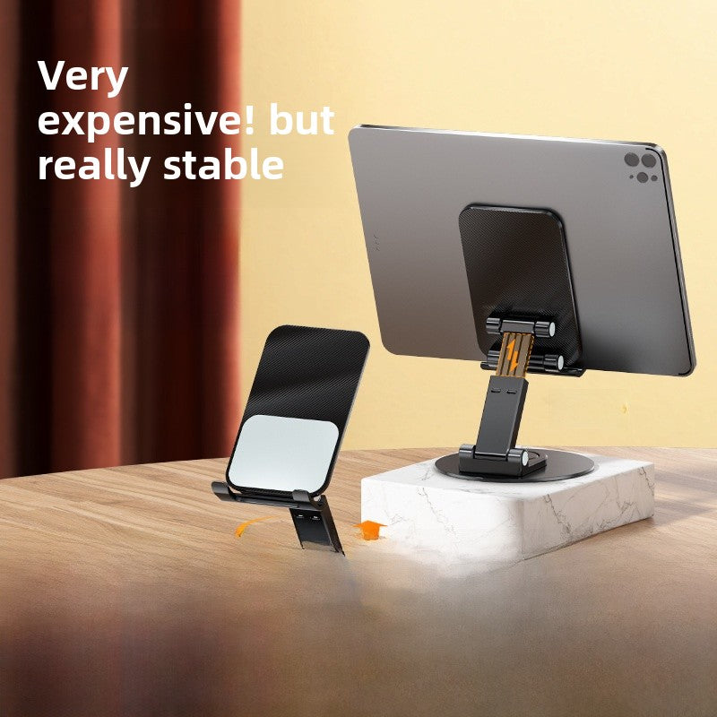 Folding Bracket Phone Stand Made Of Durable Aluminium Alloy In Black