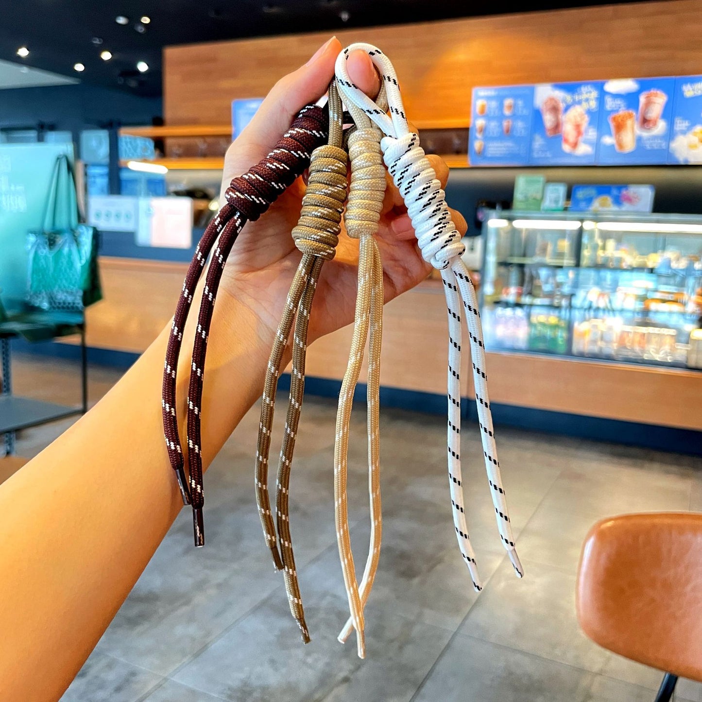 Polyester Braid Knitting Phone Lanyard Available In Colour