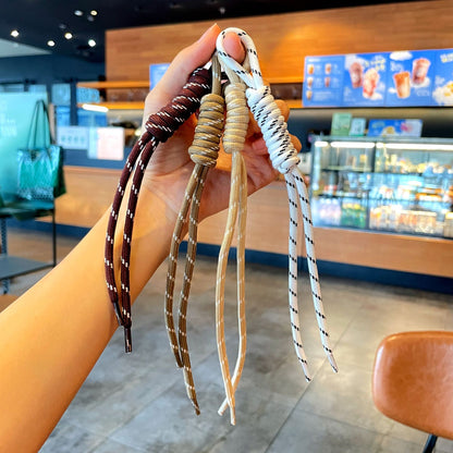 Polyester Braid Knitting Phone Lanyard Available In Colour