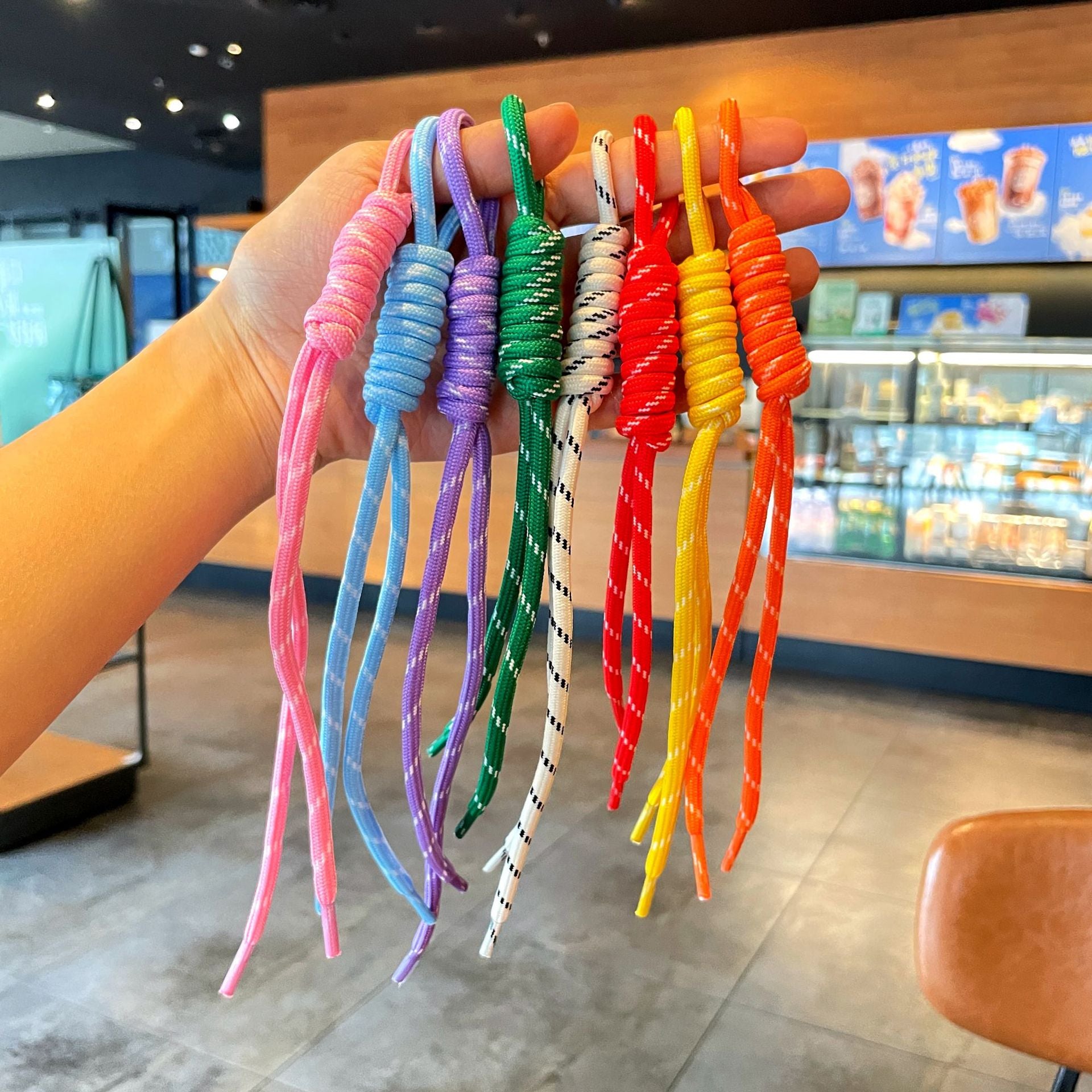 Polyester Braid Knitting Phone Lanyard Available In Colour