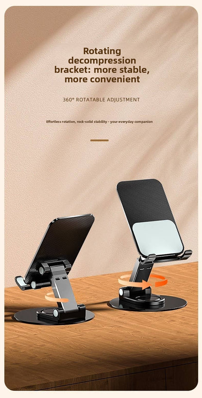 Folding Bracket Phone Stand Made Of Durable Aluminium Alloy In Black