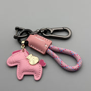 Pink Leather Pink Rope Pink Pony Figure-8 Buckle with D Buckle and 2 Small Rings