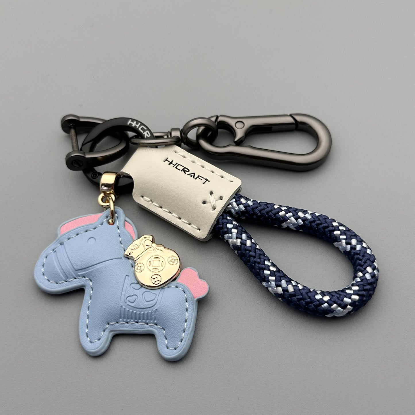 Horse Pattern Keychain Made Of Durable PU Leather, Stylish And Practical Accessory For Everyday Use