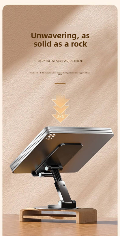 Folding Bracket Phone Stand Made Of Durable Aluminium Alloy In Black